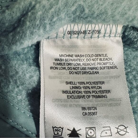 Columbia Blue Insulated Down Jacket Vest Size S Fleece Quilted Full Zip Pockets - Picture 12 of 12